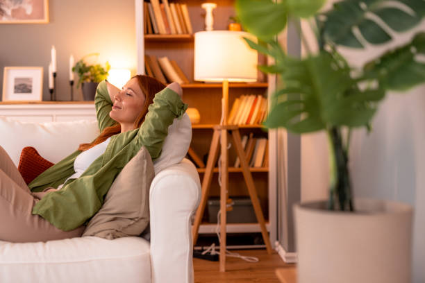 Person enjoying a peaceful mindful moment